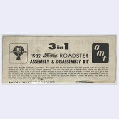 1932 Ford Model “B” Roadster AMT – Assembly Instruction Kit Sheet Guide Only