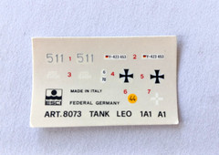 ESCI Leo-Turmverkleidung Tank Plastic Model Kit 1/72 Scale #8073 New Opened Box