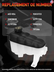 603-054 Engine Coolant Expansion Reservoir Tank with Cap Compatible with Chevy