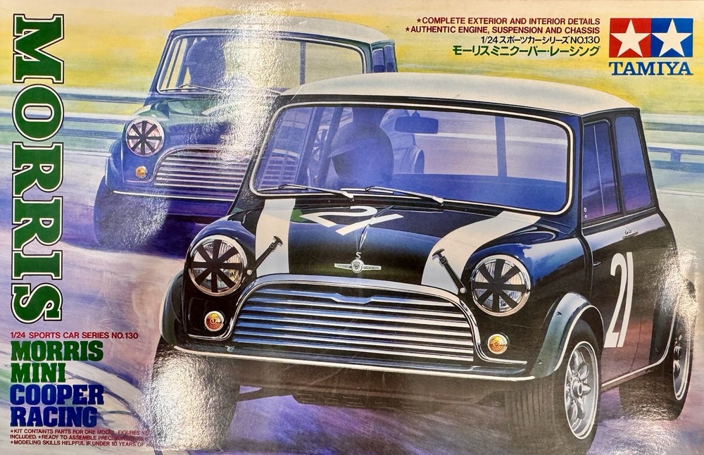 1993 Tamiya 1:24 Kit Morris Mini Cooper Racing Car #24130 Sealed Parts DF93