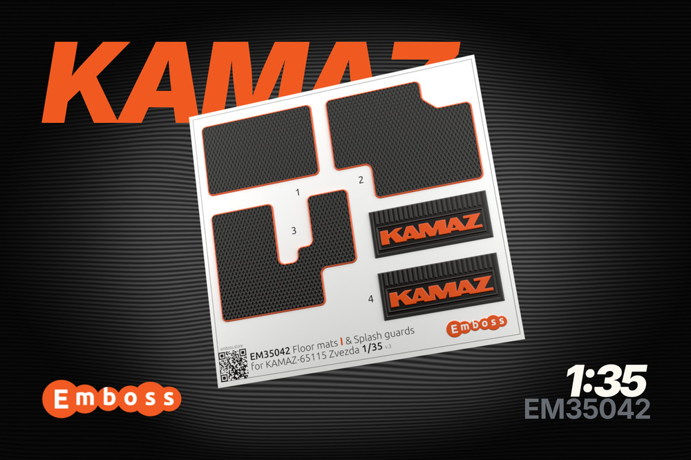 1:35 3D Interior Exterior Detail Set for KamAZ 65115 Zvezda 3650