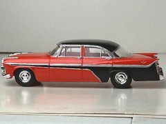 Jo-Han Reissue 1956 DeSoto Sedan Promo Car with Box, Red & Black