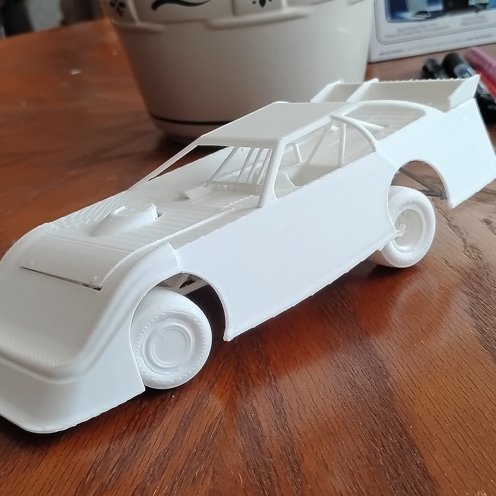 1/25 Dirt Late Model 3D Printed Kit Unassembled Dirt Track Race Car Lucas Oil