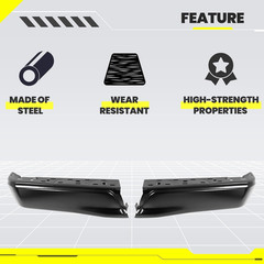 Rear Bumper End Cap Compatible with 2015-2020 Ford F150 FO1102382 W/O Parking Se