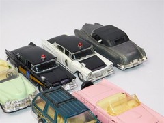 7 Pcs Vintage 1950s American Classic Model Cars Collection