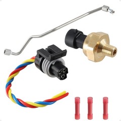 Stainless Steel Exhaust Back Pressure Sensor Tube, EBP Sensor with Wire Harness