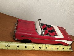 1957 Chevrolet Convertible Ceramic Model Red Craft Art