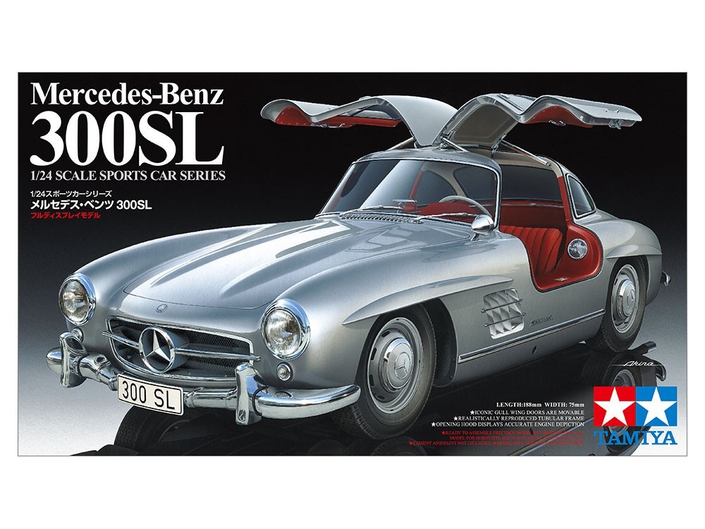 Tamiya Mercedes-Benz 300SL Sports Car Gull Wing 1/24 24338 Plastic Model Kit