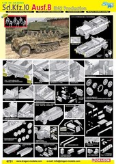 DRAGON 6731 German Sd.Kfz.10 Ausf.B 1942 Production w/Crew Figures (Set of 6)