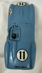 Strombecker Vintage Blue Ferrari 60’s Slot Car Body