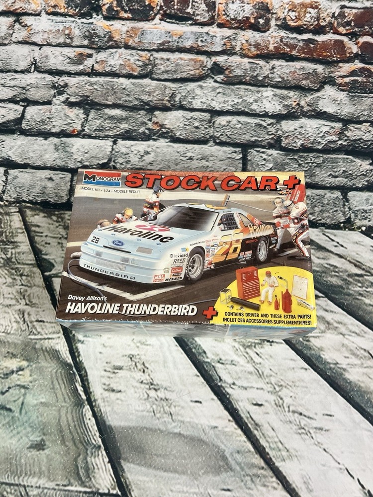 Monogram Davey Allison’s Havoline Thunderbird Stock Car 1/24 Model NEW SEALED!