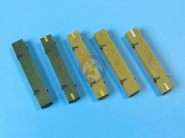 Eureka XXL 1/35 Wooden 8.8cm Tank Ammo Crates Tiger II B KwK.43 (5 boxes) E-006