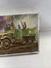 Hasegawa US Army M3A1 Half Track Model Kit 706-130 1/72 Sealed Vintage. READ!!!