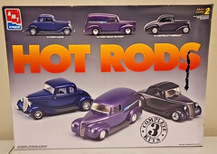 AMT Hot Rods Set of 3 Kits # 8457 Open Box Sealed Bags 1:25 Complete