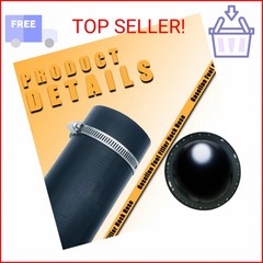 Gasoline Fuel Filler Neck Hose with 4 Hose Clamps,2 inches Inside Reinforced Gas