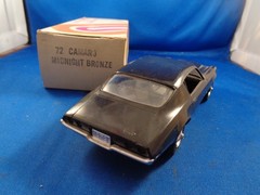 1972 Chevrolet Camaro Dealer Promo Car 1/25 Midnight Bronze with Original Box
