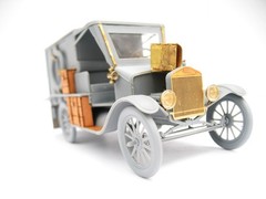 Photo-etched detailing set for scale model Ford-T 1917 Ambulance ICM 35661, 1/35