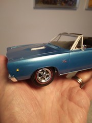 MPC PRO-BUILT 1968 DODGE CORONET R/T CONVERTIBLE MOPAR MODEL KIT 1:25 B-5 BLUE