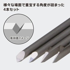 God Hand Bit blade triangular blade, set of 4 Tools GH-BBS-05-90 from Japan