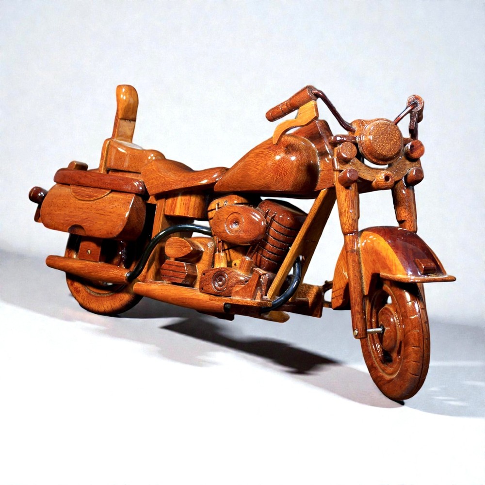 Classic Cruiser Motorcycle with High Back Seat – Gifts for Motorbike Lovers