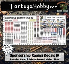 Sponsorship Racing Decals IV – Waterslide – Various Scales