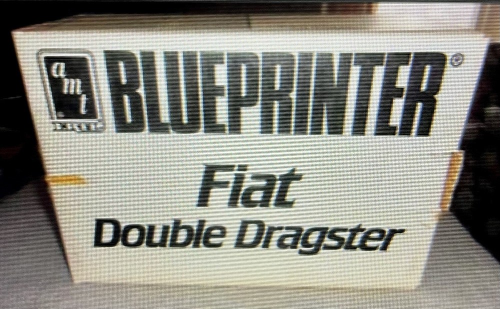 🏁 AMT/Ertl FIAT Double Dragster Blueprinter Model Car Kit 🏁
