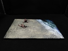 1/35 Scale Military Diorama Base Terrain Display Model Soldiers Figures Diecast