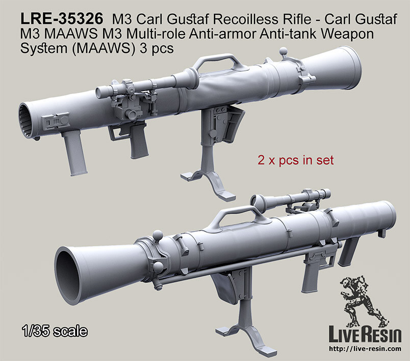 Live Resin 35326 1/35 M3 Carl Gustaf Recoilless Rifle (MAAWS)
