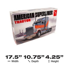 AMT American Superliner Semi Tractor 1:24 Scale Model Kit