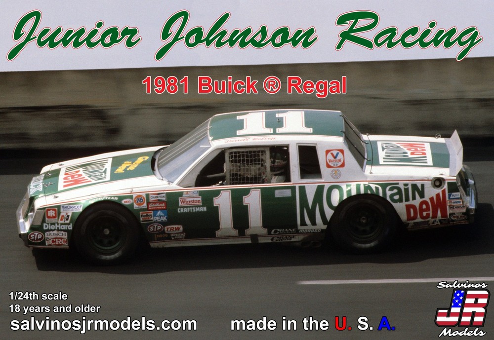 Salvinos JR Models JJB1981D 1:24 Junior Johnson Racing ’81 Buick Regal Model Kit