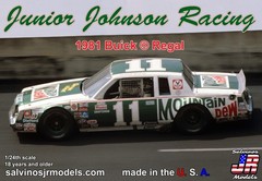 Salvinos JR Models JJB1981D 1:24 Junior Johnson Racing ’81 Buick Regal Model Kit
