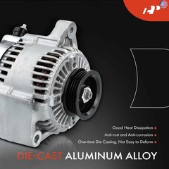 A-Premium Alternator Compatible with Honda CR-V CRV 1997-2001 L4 2.0L, 95A 12V