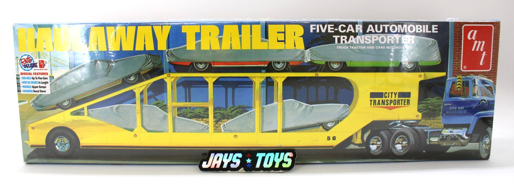 Haulaway Trailer Five-Car Automobile 1/25 Model Kit 2020 AMT Factory Sealed