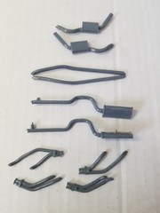 USED 1968 Plymouth Road Runner CHASSIS / SUSPENSION/HOOD from AMT 1:25 Model Kit