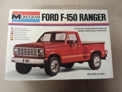 Monogram Ford F-150 Ranger Flareside 4×4 Pickup 1/24 Model Kit Partial Build 80′