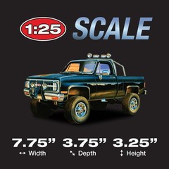 MPC 1984 GMC Pickup 1:25 Scale Model Kit (Black Version) 1:25, black