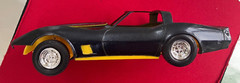 MPC Spoiler Vette Vintage 1979 1:25 Model Kit Corvette partially assembled