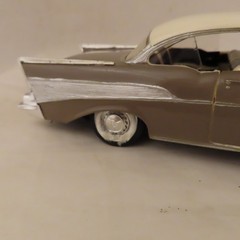 Vintage Revell 57 Chevy Bel-Air 1/25 Scale Model Kit H-1284 Built