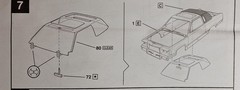 84 CADILLAC COUPE DEVILLE LOWRIDER BODY – REVELL 4991 – MODEL CAR KIT PARTS LOT