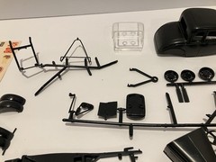 VINTAGE AMT 3 in 1 1940 FORD COUPE CUSTOMIZING MODEL KIT In BOX Extra Parts