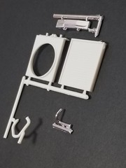 Kenworth W-925 RADIATOR , SHROUD , TANK , HOSES from AMT 1:25 Model Kit