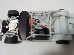 Vintage stock car chassis built model car