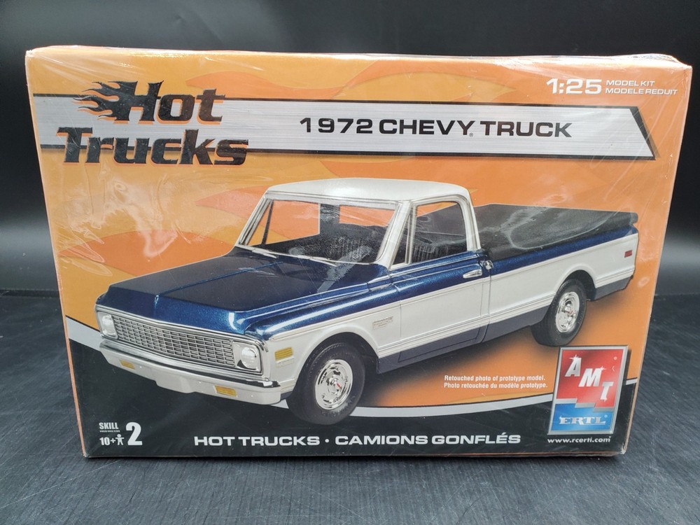 🚦😎🔥AMT/Ertl Hot Trucks 1972 Chevy Truck Kit #38163-1HD 1:25 😎🚦