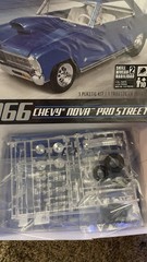 AMT 1966 Chevy Nova Pro Street 1/25 Scale Model Kit New In Open Box Muscle Car