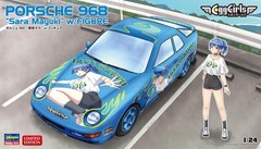 Hasegawa 1/24 Porsche 968 Egg Girls Maiyuki Sara w/Figure Plastic Model SP615 (C