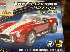 Monogram Shelby Cobra 427 S/C 1:24 Scale Plastic Model Kit Open Box Sealed Bags