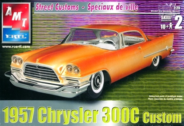 2002 AMT 31895 1957 Chrysler 300C Custom 1:25 Scale Model kit new in the box
