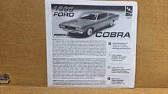 1969 FORD COBRA TORINO FRONT BUMPER GRILL & LIGHTS 1:25 AMT NEW Model PARTS