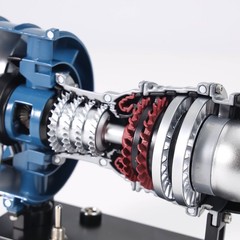 Educational DM122 Turbofan Engine Model Kit All-Metal 1:20 Scale Assembly DIY