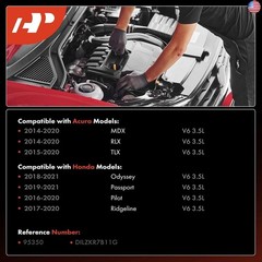 A-Premium Double Iridium Spark Plugs Compatible with Honda Pilot 2016-2020,